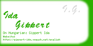 ida gippert business card